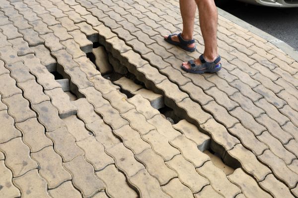 Sunken Paver Repair