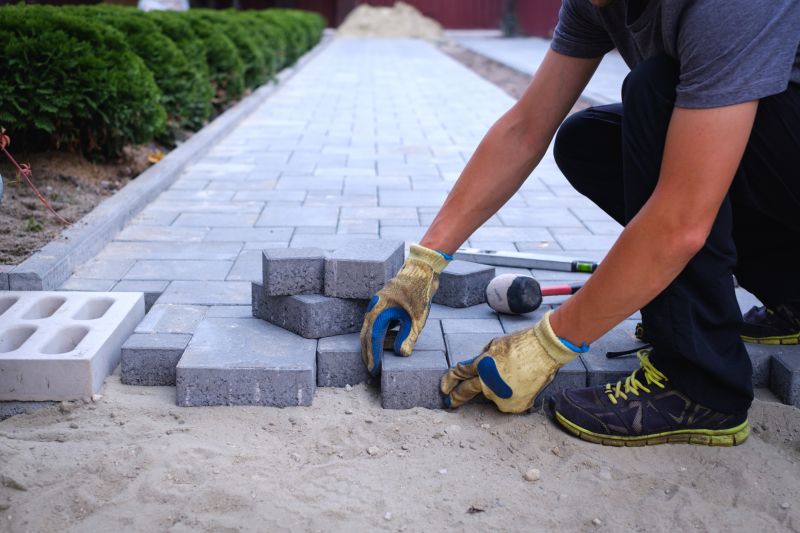 Expert Pavers Installing a Pattern